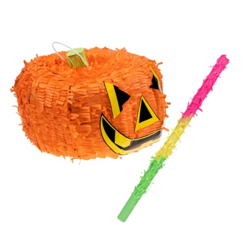 LRXIYODE 1 Satz Kürbis Piñatas Pinata- Halloween-kessel Geburtstag Piñata Aufkleber Halloween -dekorationen Für Die Party Konfetti Streamer Groovig Gruseliger Kürbis Papier Orange von LRXIYODE