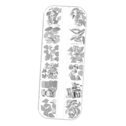 LRXIYODE 1 Schachtel Nail Rhinestones Glas Strasssteine für Nageldekorationen DIY Nailart Schmucksteine für Nägel und Bastelarbeiten Vielseitig Verwendbar für Nägel Kunst Handwerk von LRXIYODE