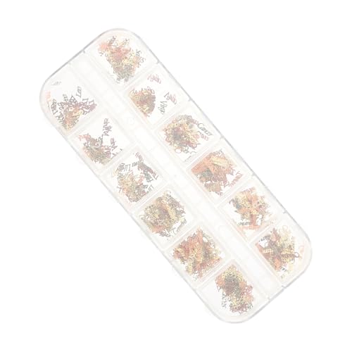 LRXIYODE 1 Schachtel Teiliges Nagel Motiv aus Kupfer Langlebige Nail Art Dekorationen mit Einzigartigem Buchstaben design Modisch und Leicht für Stilvolle Maniküre und Nageldesign LRXIYODE 1 Schachtel Teiliges Nagel Motiv aus Kupfer Langlebige Nail Art Dekorationen mit Einzigartigem Buchstaben design Modisch und Leicht für Stilvolle Maniküre und Nageldesign von LRXIYODE