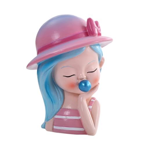 LRXIYODE 1 Stück Cartoon Bubble Girl Modell Dekorative Statue für Kuchen Lebendige Skulptur für Kreative Tortenverzierungen Geeignet für Kindergeburtstagsfeiern und von LRXIYODE