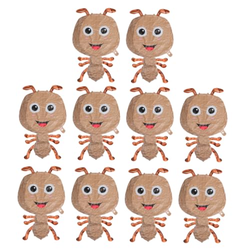 LRXIYODE 10stücke Ameisenballons Zum Geburtstag Aufblasbarer Ant Luftballon Partydeko Für Kindergeburtstage Cartoon Insekt Folienballons Dekoration Für Partys Süße Tierballons Zum von LRXIYODE
