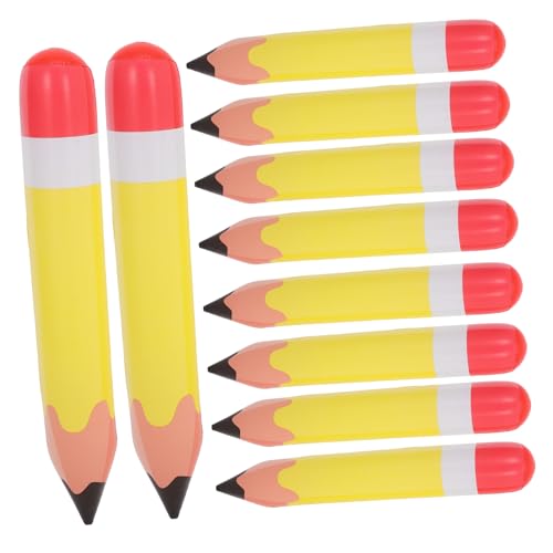 LRXIYODE 10 Stück Aufblasbare Bleistifte PVC Deko für Geburtstagsfeiern Klassenzimmer und Partys Lustige Große Luftballons für Kreative Dekorationen und Fotorequisiten LRXIYODE 10 Stück Aufblasbare Bleistifte PVC Deko für Geburtstagsfeiern Klassenzimmer und Partys Lustige Große Luftballons für Kreative Dekorationen und Fotorequisiten von LRXIYODE