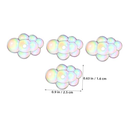 LRXIYODE 10 Stück Teiliges Acryl Cloud Spacer Perlen Bunte Ab Beschichtung Dekorative Bastelperlen für Schmuckherstellung Armbänder Halsketten Ohrringe Puppenhaus Deko LRXIYODE 10 Stück Teiliges Acryl Cloud Spacer Perlen Bunte Ab Beschichtung Dekorative Bastelperlen für Schmuckherstellung Armbänder Halsketten Ohrringe Puppenhaus Deko von LRXIYODE