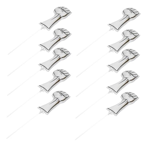 LRXIYODE 10 Stück Teiliges Aluminiumfolie Sport-party Ballons Fäuste Cheerleading Aufblasbare Jubelstäbe Leicht zu Inflaten Tragbar Motivationsspielzeug für Sportveranstaltungen LRXIYODE 10 Stück Teiliges Aluminiumfolie Sport-party Ballons Fäuste Cheerleading Aufblasbare Jubelstäbe Leicht zu Inflaten Tragbar Motivationsspielzeug für Sportveranstaltungen von LRXIYODE