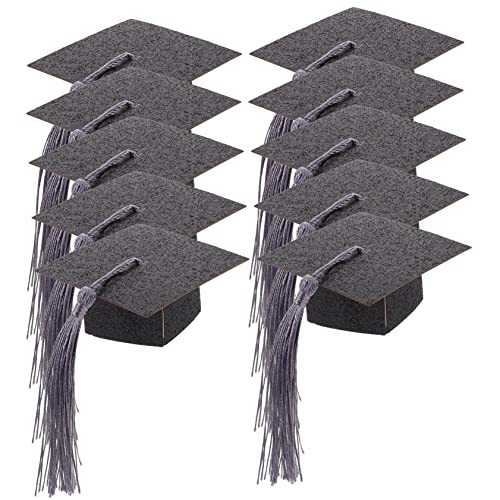 LRXIYODE 10 Stück Teiliges Mini Abschlussmützen für Weingläser Schwarze Goblet Cover mit Quaste Hochwertige Papierdekoration für Abschlussfeier Partydeko und Festliche Tischgestaltung LRXIYODE 10 Stück Teiliges Mini Abschlussmützen für Weingläser Schwarze Goblet Cover mit Quaste Hochwertige Papierdekoration für Abschlussfeier Partydeko und Festliche Tischgestaltung von LRXIYODE