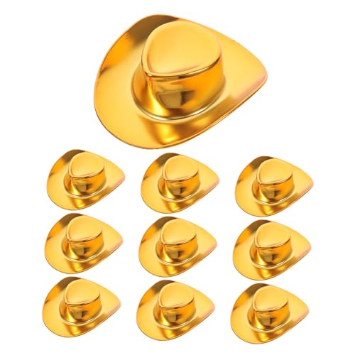 LRXIYODE 10 Stück Teiliges Mini Cowboy Hüte Glitzernde Western Puppenhüte für DIY Doll Accessoires Geburtstagsfeier Dekoration Kleiner Gelber Cowboyhut für Vielseitiges Verkleidungsspiel LRXIYODE 10 Stück Teiliges Mini Cowboy Hüte Glitzernde Western Puppenhüte für DIY Doll Accessoires Geburtstagsfeier Dekoration Kleiner Gelber Cowboyhut für Vielseitiges Verkleidungsspiel von LRXIYODE