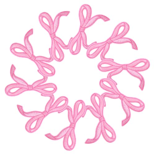 LRXIYODE 10 Stück Teiliges Rosa Bügelflicken Schleifen Patches aus Besticktem für DIY Kleidung Jeans Hüte Jacken Rucksäcke Vielseitig Einsetzbar für Accessoires LRXIYODE 10 Stück Teiliges Rosa Bügelflicken Schleifen Patches aus Besticktem für DIY Kleidung Jeans Hüte Jacken Rucksäcke Vielseitig Einsetzbar für Accessoires von LRXIYODE