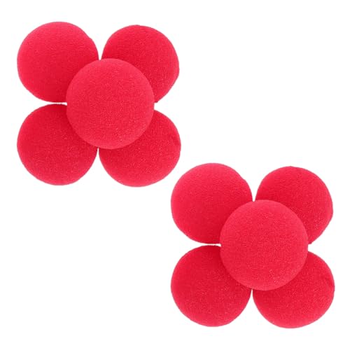 LRXIYODE 10 Stück Teiliges Rote Clownnasen aus Schwamm Leicht und Bequem Clown Cosplay Accessoires für Kostümpartys Karneval Halloween Bühnenauftritte LRXIYODE 10 Stück Teiliges Rote Clownnasen aus Schwamm Leicht und Bequem Clown Cosplay Accessoires für Kostümpartys Karneval Halloween Bühnenauftritte von LRXIYODE