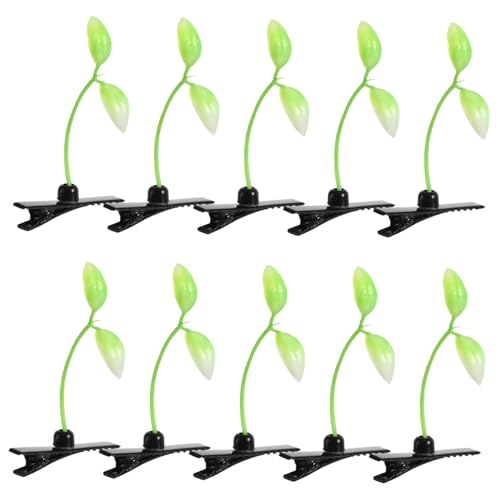 LRXIYODE 10 Stück Teiliges Sprout Haarklammern Lustige Bohnensprossen Haarclips Süßer Pflanzendesign Haarschmuck Für Alltag Party Mädchen Frauen LRXIYODE 10 Stück Teiliges Sprout Haarklammern Lustige Bohnensprossen Haarclips Süßer Pflanzendesign Haarschmuck Für Alltag Party Mädchen Frauen von LRXIYODE