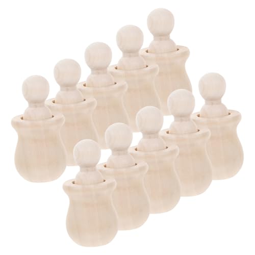 LRXIYODE 10 Stück Teiliges Unbemalte Holz Peg Puppen aus Naturholz Leichte DIY Bastelfiguren für Glatte Oberfläche zum Bemalen Kreative Holzfiguren für Heim und Partydekoration LRXIYODE 10 Stück Teiliges Unbemalte Holz Peg Puppen aus Naturholz Leichte DIY Bastelfiguren für Glatte Oberfläche zum Bemalen Kreative Holzfiguren für Heim und Partydekoration von LRXIYODE