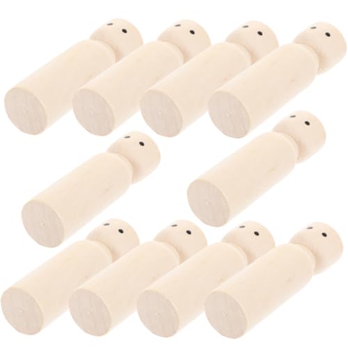 LRXIYODE 10 Stück Teiliges Unbemalte Holzpuppen DIY Bemalbare Peg Dolls zum Basteln Natürliche Holzfiguren für Kreative Eltern Junge Mädchen Aktivitäten Vielseitige Dekoration und LRXIYODE 10 Stück Teiliges Unbemalte Holzpuppen DIY Bemalbare Peg Dolls zum Basteln Natürliche Holzfiguren für Kreative Eltern Junge Mädchen Aktivitäten Vielseitige Dekoration und von LRXIYODE