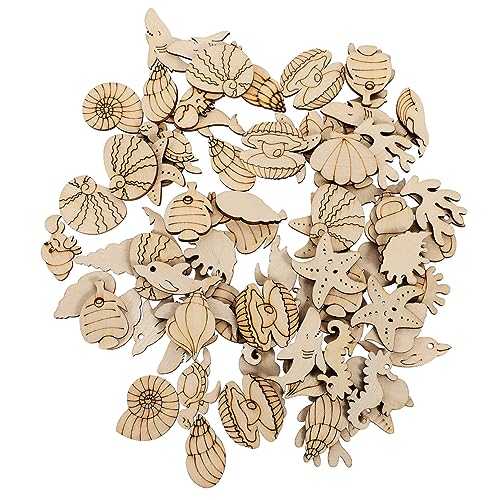 LRXIYODE 100 Stück Teiliges Naturbelassene Holzscheiben Meerestiere zum Basteln Verschiedene DIY Holzchips für Kinderhandwerk Bemalbare Holzfiguren Wie Delfin Fisch Schildkröte Seestern LRXIYODE 100 Stück Teiliges Naturbelassene Holzscheiben Meerestiere zum Basteln Verschiedene DIY Holzchips für Kinderhandwerk Bemalbare Holzfiguren Wie Delfin Fisch Schildkröte Seestern von LRXIYODE