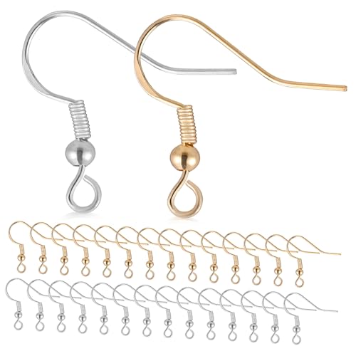 LRXIYODE 100Paare Ohrhaken DIY Ohrringe Zubehör mit Transparenten Stoppern Leicht Ergonomisch für Kreative Schmuckherstellung für Anlässe LRXIYODE 100Paare Ohrhaken DIY Ohrringe Zubehör mit Transparenten Stoppern Leicht Ergonomisch für Kreative Schmuckherstellung für Anlässe von LRXIYODE