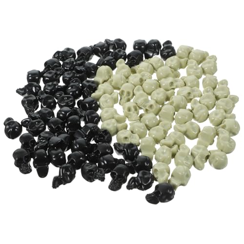 LRXIYODE 100stücke Kleine Schädel Dekofiguren Plastik Schädel Für Halloween Deko Gruselige Skelett Figuren Als Bastelzubehör Für Partys Und Originalfarbig Für Deko LRXIYODE 100stücke Kleine Schädel Dekofiguren Plastik Schädel Für Halloween Deko Gruselige Skelett Figuren Als Bastelzubehör Für Partys Und Originalfarbig Für Deko von LRXIYODE