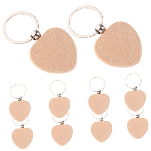LRXIYODE 10Stücke DIY Holz Schlüsselanhänger Blanko Schlüsselringe Buchenholz Handwerkliche Schlüsselkette für Dekoration LRXIYODE 10Stücke DIY Holz Schlüsselanhänger Blanko Schlüsselringe Buchenholz Handwerkliche Schlüsselkette für Dekoration von LRXIYODE