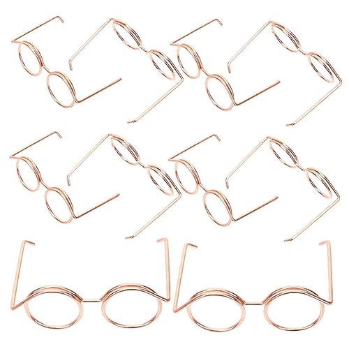 LRXIYODE 10Stücke Puppen Teiliges aus Roségoldenen Rahmenlosen Brillen für Puppen Zubehör für Rollenspiele und Sammler Kompatibel mit Verschiedenen Puppenarten LRXIYODE 10Stücke Puppen Teiliges aus Roségoldenen Rahmenlosen Brillen für Puppen Zubehör für Rollenspiele und Sammler Kompatibel mit Verschiedenen Puppenarten von LRXIYODE