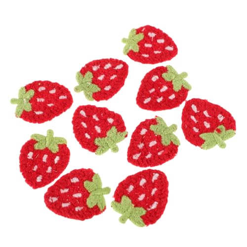 LRXIYODE 10stücke Diy Erdbeer-patches Bestickte Obst-patches Für Kleidung Bügelapplikationen Für Frauen Mädchen Jeans Hüte Und Taschen von LRXIYODE