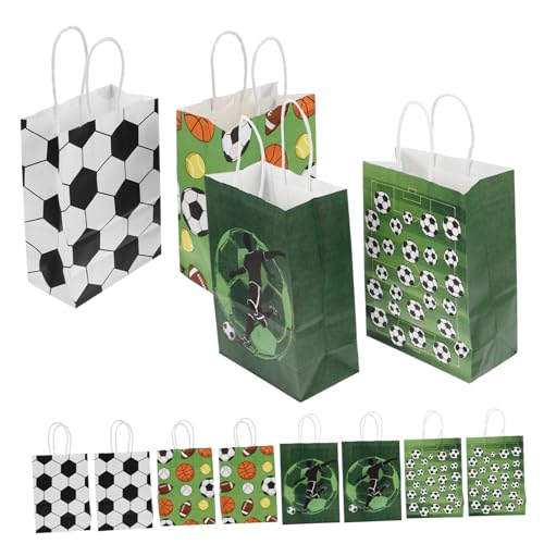 LRXIYODE 12 Stück Fußball-geschenktüte Fußball-goodie-bags Süßigkeitentüten Mit Fußballmotiv Fußball-süßigkeitentüten Mit Leckereien Sport-goodie-bags Fußball-papiertüte Kraftpapier LRXIYODE 12 Stück Fußball-geschenktüte Fußball-goodie-bags Süßigkeitentüten Mit Fußballmotiv Fußball-süßigkeitentüten Mit Leckereien Sport-goodie-bags Fußball-papiertüte Kraftpapier von LRXIYODE