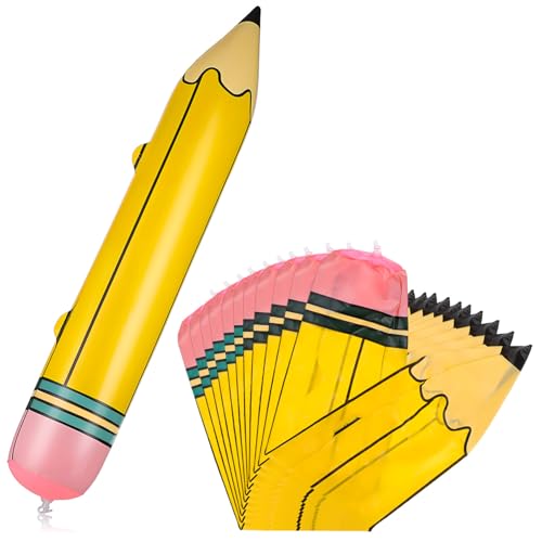 LRXIYODE 12 Stück Teiliges Aufblasbares Jumbo Bleistift PVC Robust Extra Groß Lebendige Farben Leichte Handhabung Vielseitige Schulanfang Party Dekoration und Foto LRXIYODE 12 Stück Teiliges Aufblasbares Jumbo Bleistift PVC Robust Extra Groß Lebendige Farben Leichte Handhabung Vielseitige Schulanfang Party Dekoration und Foto von LRXIYODE