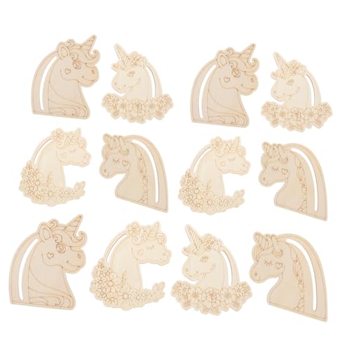 LRXIYODE 12 Stück Teiliges DIY Holzornamente aus Naturbelassenem Holz Einhorn Motive zum Bemalen und Basteln Langlebige Holzfiguren für Kreative Dekoration und Handwerksprojekte LRXIYODE 12 Stück Teiliges DIY Holzornamente aus Naturbelassenem Holz Einhorn Motive zum Bemalen und Basteln Langlebige Holzfiguren für Kreative Dekoration und Handwerksprojekte von LRXIYODE