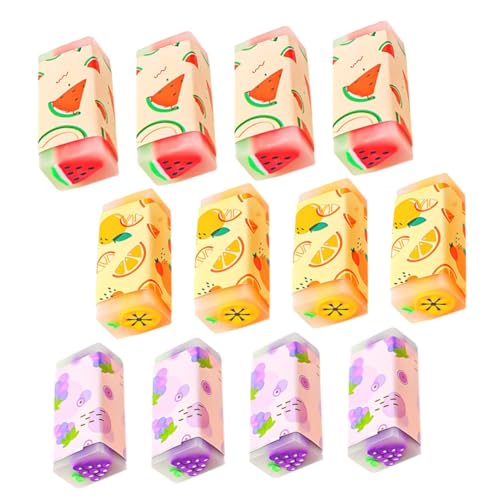 LRXIYODE 12 Stück Teiliges Fruchtiger Radiergummis mit Niedlichen Cartoon Motiven Transparenter Jelly Design Sicher für Bildung und Schulbedarf Tragbar und Praktisch für Schüler LRXIYODE 12 Stück Teiliges Fruchtiger Radiergummis mit Niedlichen Cartoon Motiven Transparenter Jelly Design Sicher für Bildung und Schulbedarf Tragbar und Praktisch für Schüler von LRXIYODE