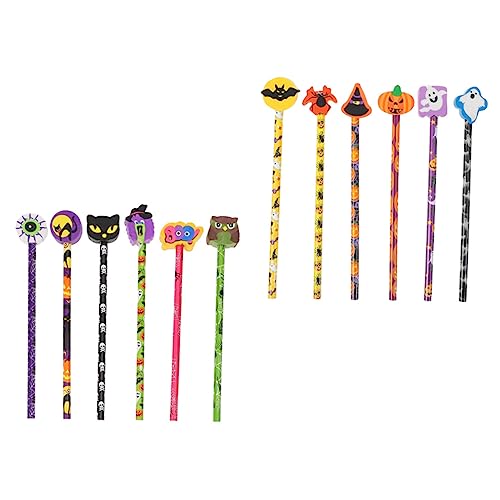LRXIYODE 12 Stück Teiliges Halloween Schreibset mit Radiergummi Stabile Holzbleistifte mit Bruchsicherer Spitze Praktische und Zeichenstifte für Schule Büro Kreativarbeit und Partys LRXIYODE 12 Stück Teiliges Halloween Schreibset mit Radiergummi Stabile Holzbleistifte mit Bruchsicherer Spitze Praktische und Zeichenstifte für Schule Büro Kreativarbeit und Partys von LRXIYODE