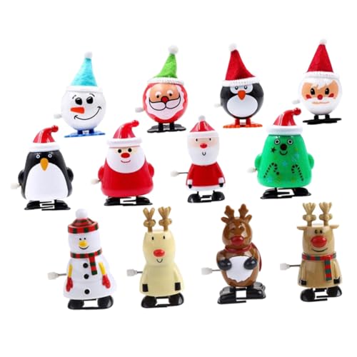 LRXIYODE 12 Stück Teiliges Weihnachtsmann Mini Wind Up Figuren Weihnachtsdeko Xmas Party Lustige Aufziehspielzeuge Tischdekoration LRXIYODE 12 Stück Teiliges Weihnachtsmann Mini Wind Up Figuren Weihnachtsdeko Xmas Party Lustige Aufziehspielzeuge Tischdekoration von LRXIYODE
