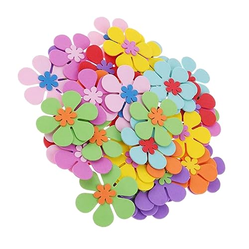 LRXIYODE 120 Stück DIY Blumen Dekoration Schaumstoff Blumen Bastelset Bunte Handliche Blüten für Kindergarten Grundschule Kreative Bastelarbeiten und Zimmerdeko LRXIYODE 120 Stück DIY Blumen Dekoration Schaumstoff Blumen Bastelset Bunte Handliche Blüten für Kindergarten Grundschule Kreative Bastelarbeiten und Zimmerdeko von LRXIYODE