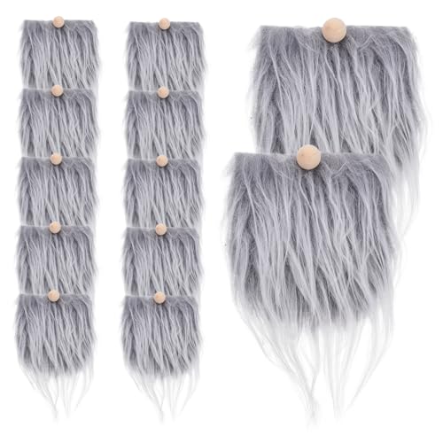 LRXIYODE 12Sätze Teiliges Kunstpelz für DIY Bastelbedarf Falsche Schnurrbärte mit Holzperlen für Cosplay Party und Kreative Dekorationen Frostgrau Langhaarig LRXIYODE 12Sätze Teiliges Kunstpelz für DIY Bastelbedarf Falsche Schnurrbärte mit Holzperlen für Cosplay Party und Kreative Dekorationen Frostgrau Langhaarig von LRXIYODE
