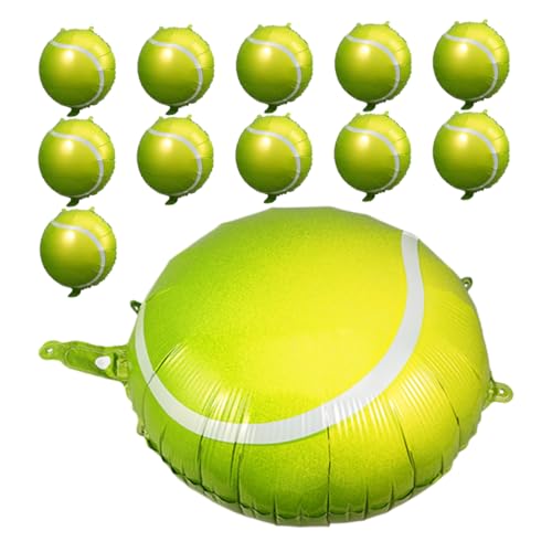 LRXIYODE 12Stücke Aufblasbare Folien Luftballons Sport Themen Dekoration für Geburtstagsfeiern Leicht Aufzuhängende Partyballons Tennisthema Party LRXIYODE 12Stücke Aufblasbare Folien Luftballons Sport Themen Dekoration für Geburtstagsfeiern Leicht Aufzuhängende Partyballons Tennisthema Party von LRXIYODE