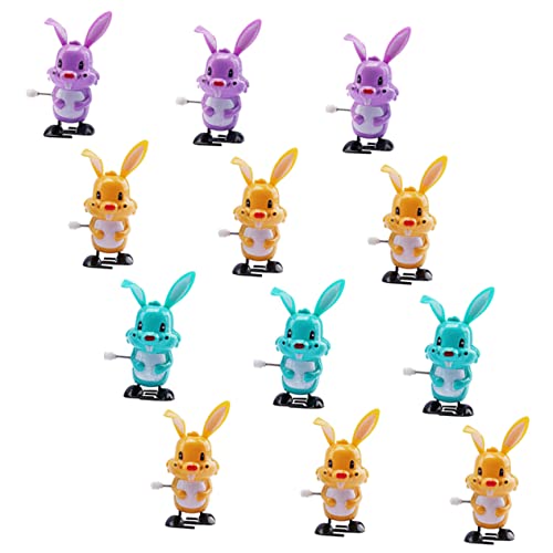 LRXIYODE 12stücke Aufziehspielzeug Hase Bunte Wind-up Tiere Für Ostern Kinderparty Kreative Mitgebsel Und Spielzeug Für Jungen Und Mädchen von LRXIYODE