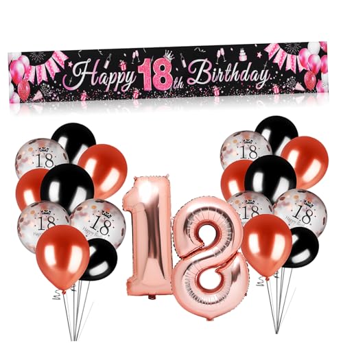 LRXIYODE 1Satz Geburtstagsdekorationspaket Jahre Luftballons mit Banner Vielseitige Party Deko für Innen und Außenbereiche Elegante Gestaltung für Geburtstagsfeiern und Besondere LRXIYODE 1Satz Geburtstagsdekorationspaket Jahre Luftballons mit Banner Vielseitige Party Deko für Innen und Außenbereiche Elegante Gestaltung für Geburtstagsfeiern und Besondere von LRXIYODE