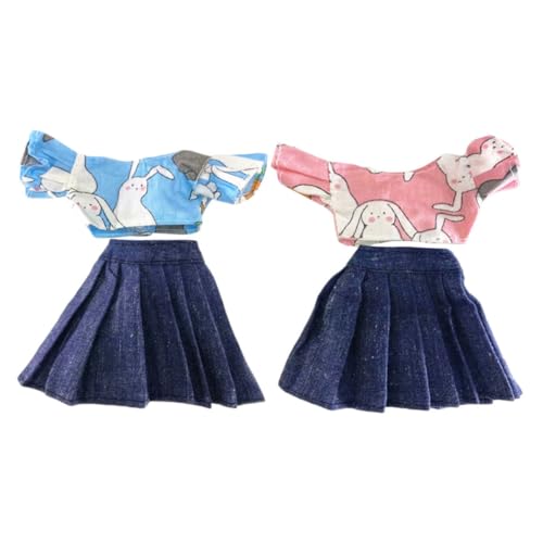 LRXIYODE 2 Pcs Sommer Puppenkleidung Puppe Bunny Top Und Rock Mädchen Puppen Kleid Puppen Kostüm Outfit Kleidung Für 30cm Puppenzubehör Geburtstagsparty LRXIYODE 2 Pcs Sommer Puppenkleidung Puppe Bunny Top Und Rock Mädchen Puppen Kleid Puppen Kostüm Outfit Kleidung Für 30cm Puppenzubehör Geburtstagsparty von LRXIYODE