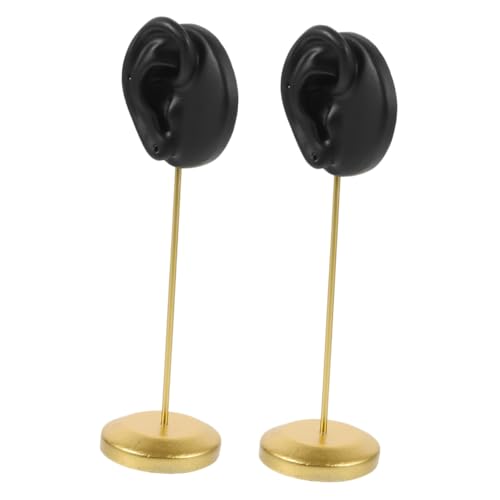 LRXIYODE 2 STÜCK Ohrring display ständer Ohrmodell mit Metallbasis Zweifache Lochkonfiguration für Ohrstecker und Anhänger Robustes Resin Elegantes Schmuckpräsentationsregal für Laden und LRXIYODE 2 STÜCK Ohrring display ständer Ohrmodell mit Metallbasis Zweifache Lochkonfiguration für Ohrstecker und Anhänger Robustes Resin Elegantes Schmuckpräsentationsregal für Laden und von LRXIYODE