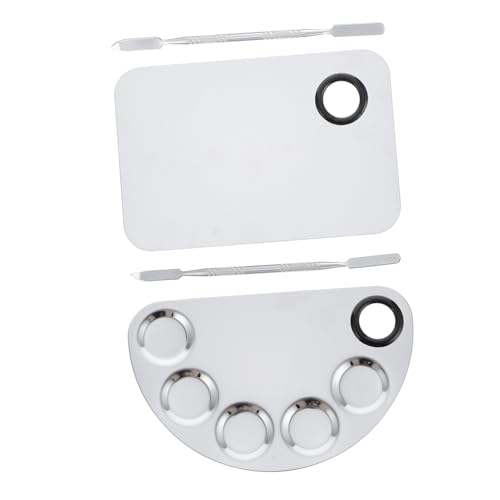LRXIYODE 2 Sätze Makeup Mischpalette Teilig mit Spatel Langlebig Kosmetik Nail Art Werkzeug für Professionelles und Persönliches Make Up Mischen und DIY Nageldesign LRXIYODE 2 Sätze Makeup Mischpalette Teilig mit Spatel Langlebig Kosmetik Nail Art Werkzeug für Professionelles und Persönliches Make Up Mischen und DIY Nageldesign von LRXIYODE
