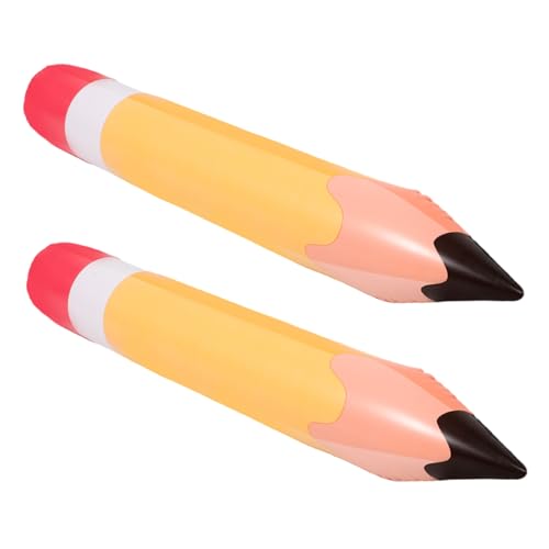 LRXIYODE 2 Stück Große Aufblasbare Bleistiftballons für Schuldekoration Jumbo Pencil Dekorationen Orange PVC für Klassenzimmer und Schulanfangspartys LRXIYODE 2 Stück Große Aufblasbare Bleistiftballons für Schuldekoration Jumbo Pencil Dekorationen Orange PVC für Klassenzimmer und Schulanfangspartys von LRXIYODE