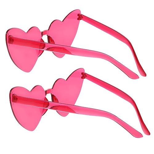 LRXIYODE 2 Stück Herzförmige Randlose Sonnenbrille Stilvolle Partybrille für Damen Leicht und Hautfreundlich für Hochzeiten und Geburtstagsfeiern Charmante Accessoires für LRXIYODE 2 Stück Herzförmige Randlose Sonnenbrille Stilvolle Partybrille für Damen Leicht und Hautfreundlich für Hochzeiten und Geburtstagsfeiern Charmante Accessoires für von LRXIYODE