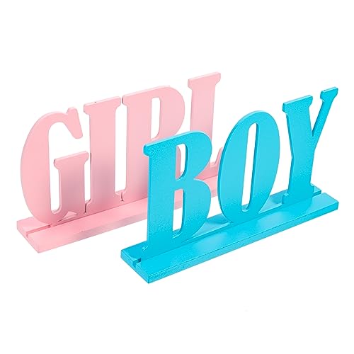 LRXIYODE 2 Stück Holz Gender Reveal Deko Teilig Bunte Babyparty Ornamente für Jungen oder Mädchen Romantische Shower Dekoration Geschenkidee für Neugeborene Vielseitig für Geburtstage und LRXIYODE 2 Stück Holz Gender Reveal Deko Teilig Bunte Babyparty Ornamente für Jungen oder Mädchen Romantische Shower Dekoration Geschenkidee für Neugeborene Vielseitig für Geburtstage und von LRXIYODE