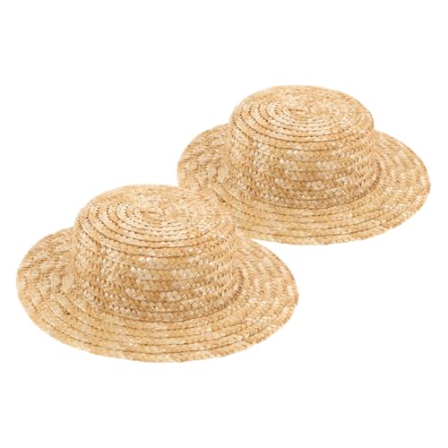 LRXIYODE 2 Stück Mini Strohhüte Runde Kleine Handgewebte Bastelrohlinge für DIY Puppenhüte Miniatur Haarschmuck für Puppenhaus Dekoration Kreatives Bastelzubehör LRXIYODE 2 Stück Mini Strohhüte Runde Kleine Handgewebte Bastelrohlinge für DIY Puppenhüte Miniatur Haarschmuck für Puppenhaus Dekoration Kreatives Bastelzubehör von LRXIYODE