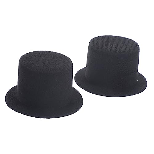LRXIYODE 2 Stück Miniatur Hüte Handgefertigte Mini Puppenhüte aus Schwarzem Filz für DIY Basteln Puppenzubehör und Schneemann Dekoration Craft LRXIYODE 2 Stück Miniatur Hüte Handgefertigte Mini Puppenhüte aus Schwarzem Filz für DIY Basteln Puppenzubehör und Schneemann Dekoration Craft von LRXIYODE