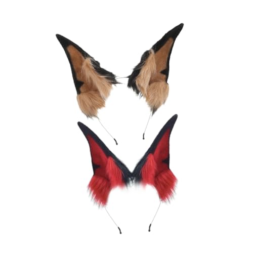 LRXIYODE 2 Stück Realistische Tierohren für Cosplay Furry Hundeohren Haarschmuck für Erwachsene für Halloween und Fotografie LRXIYODE 2 Stück Realistische Tierohren für Cosplay Furry Hundeohren Haarschmuck für Erwachsene für Halloween und Fotografie von LRXIYODE