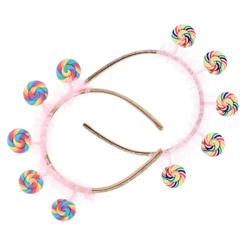 LRXIYODE 2 Stück Stirnband Lollipop Design Cartoon Prinzessin Haarreif Leicht Tragbar Für Mädchen Party Freizeit Kopfschmuck LRXIYODE 2 Stück Stirnband Lollipop Design Cartoon Prinzessin Haarreif Leicht Tragbar Für Mädchen Party Freizeit Kopfschmuck von LRXIYODE