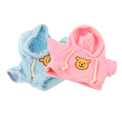 LRXIYODE 2 Stück Teiliges Austauschbare Plüschbär Kleidung Niedliche Puppenbekleidung Weiche Sweatshirts Rosa und Blau Bärenkleidung für Kuscheltiere Dekoratives Outfit für Puppen LRXIYODE 2 Stück Teiliges Austauschbare Plüschbär Kleidung Niedliche Puppenbekleidung Weiche Sweatshirts Rosa und Blau Bärenkleidung für Kuscheltiere Dekoratives Outfit für Puppen von LRXIYODE
