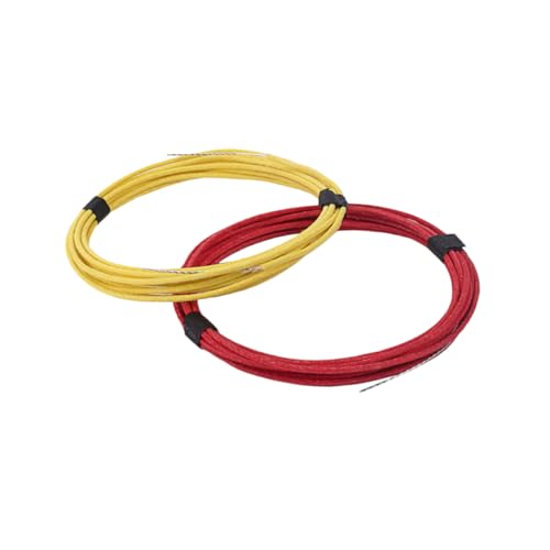 LRXIYODE 2 Stück Vintage Gitarrendraht mit Vorverzinnter Stoffisolierung Push Back Draht für Einfache Verkabelung von Gitarren Pickups für Vintage Stil Instrumente von LRXIYODE