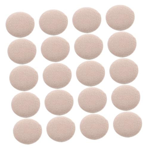 LRXIYODE 20 Stück Baseball Cap Knöpfe Stoffbezogene Hutknöpfe als Top Ersatz Kein Nähen Khaki für Baseballmützen Truckercaps Sonnenhüte Reparatur und Dekoration von LRXIYODE