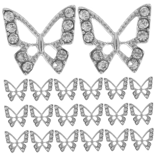 LRXIYODE 20 Stück Schmetterling Nagelcharms aus Rhinestone Diy Maniküre Dekoration für Stilvolle Nail Art Geeignet für Zuhause und Professionelle Salons Langlebig und Einfach Anzuwenden LRXIYODE 20 Stück Schmetterling Nagelcharms aus Rhinestone Diy Maniküre Dekoration für Stilvolle Nail Art Geeignet für Zuhause und Professionelle Salons Langlebig und Einfach Anzuwenden von LRXIYODE