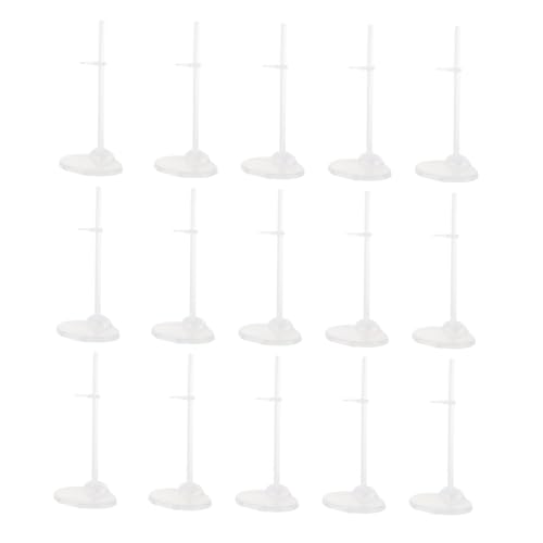 LRXIYODE 20 Stück Teiliges Transparente Verstellbare Puppenständer mit Breiter Basis Stabile Halterungen für Große Puppen und Actionfiguren für Puppenanzeige und Spielzubehör von LRXIYODE