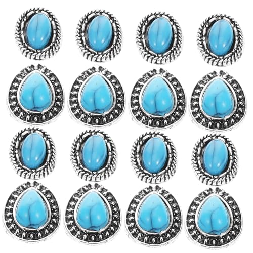 LRXIYODE 20 Stück Teiliges Vintage Nagelschmuck Retro Metall Resin Nail Charms für Damen Nagelkunst Zubehör Elegante Maniküre Dekoration Stilvolle Nagelsteine Nailart von LRXIYODE