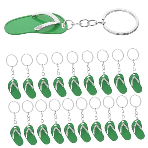 LRXIYODE 20Stücke Schlüsselanhänger Form Von Slippern Lustige Luau Taschenhängedekoration Schlüsselbund Pendants Für Kreative Schlüsselorganisation von LRXIYODE