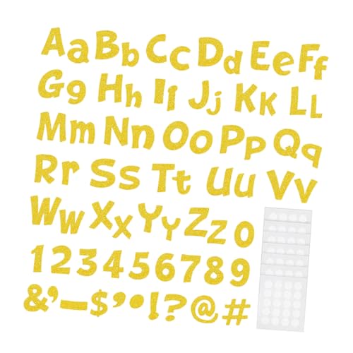 LRXIYODE 216 Stück Teiliges von Dekorativen Buchstaben aus Glitzerpapier für Bulletin Boards Geeignet für Klassenzimmer Partys und für Kreative Dekorationen von LRXIYODE